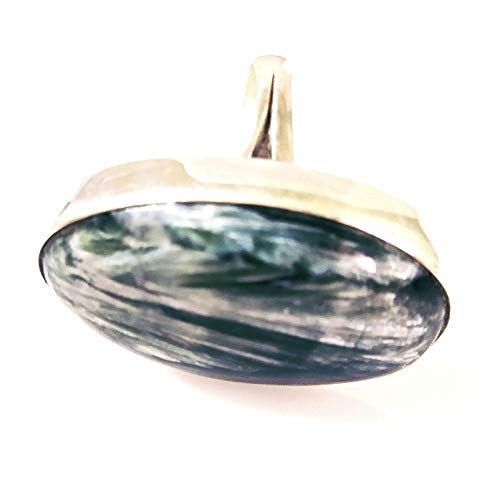 Green Moss Agate Stone Ring