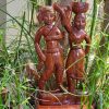 wooden tribal statue