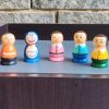 Wooden Peg dolls for decor showpiece and play toys for children