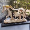Horse and baby horse statue showpiece for home decor