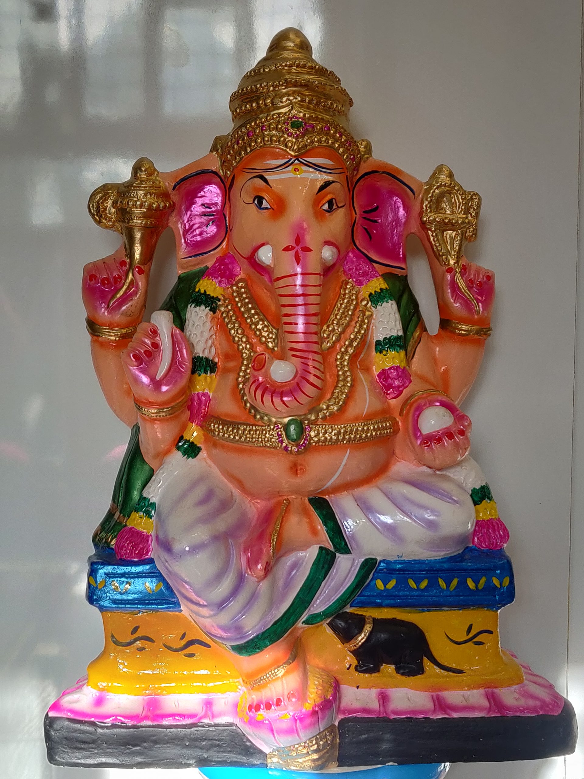 Big size Ganesha Murti paper mache golu doll